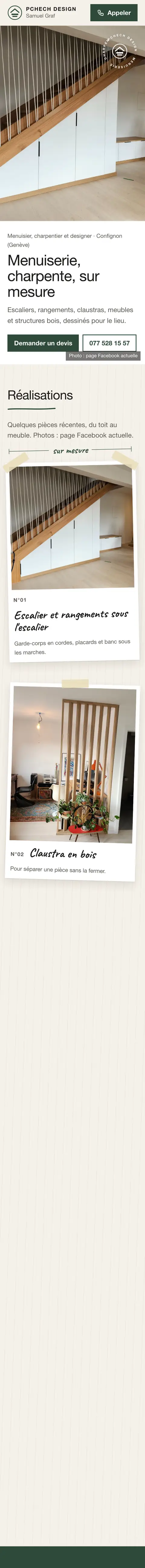 Site : Menuiserie